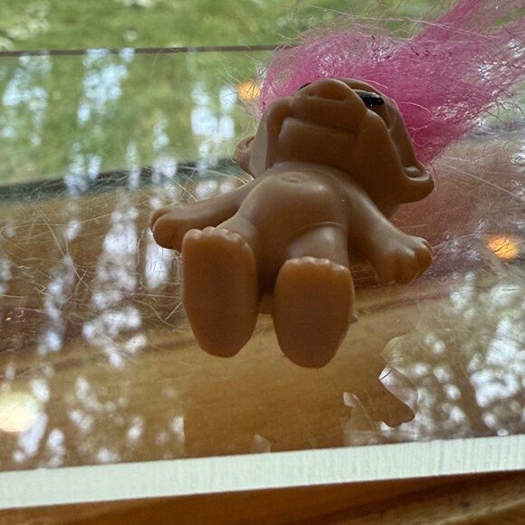 Vintage Troll Doll With Pink Hair 1" - Picture 3 of 3